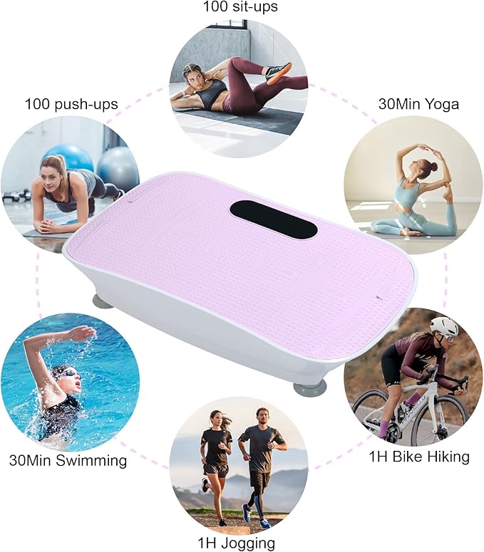 Silent Vibration Platform Crazy Fitness Massage 10-Frequency Weight Loss & Fat Burner Body Shaking Machine for Unisex