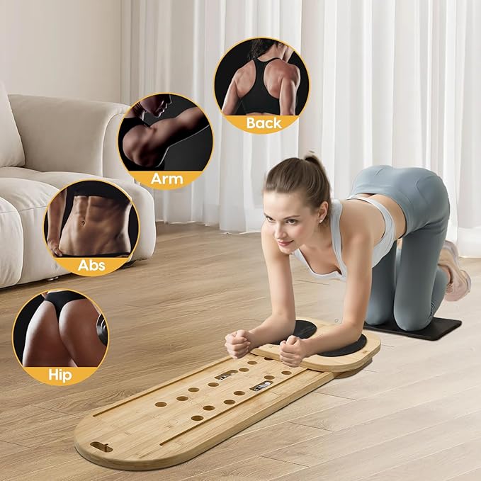 pilates reformer set pilates equipment bamboo Pilates Reformer Set durable Pilates Boards for Home Workout Portable and Foldable Pilates Reformers Machine Multifunctional Pilates Boards for Women /men
