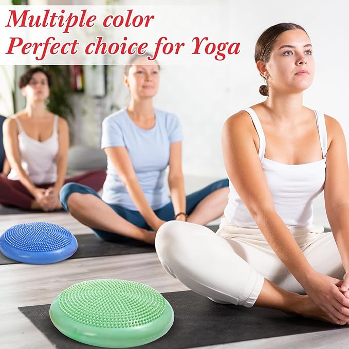 Libima 4 Pcs Wiggle Seat for Sensory Kids Inflated Wobble Cushion Sensory Seat Cloud Design Flexible Seating for Classroom Elementary Balance Disc for Kids Adult Pet Training