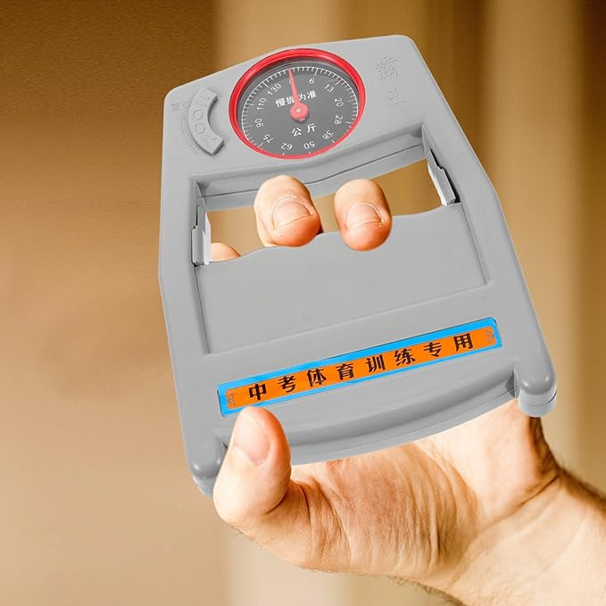 Cabilock Hand Grip Tester Hand Dynamometer Mechanical Pointer Grip Strengthener with Scale for Home and Finger Strength Training Device