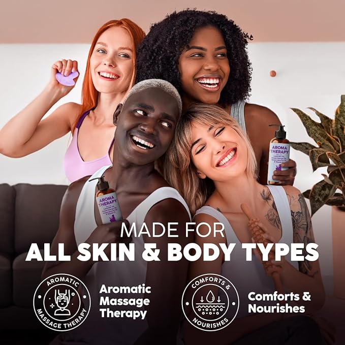 KUKKA Aromatherapy Massage Oil - 6.76 fl oz - Enriched with Vitamin E, Sweet Almond, Lavender & Sweet Orange Oils - for All Skin Types, Men & Women - Massage Oil for Muscles, Legs & Body