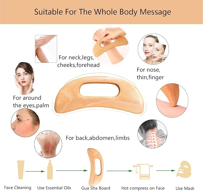 Wood Therapy Massage Tools，Handmade Wood Back Massage Roller Rope Tool,Maderoterapia Kit Body Sculpting Tools for Relax Muscles