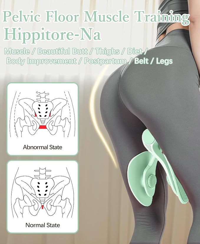 Thigh Exerciser Kegel Exerciser, Pelvic Floor Trainer, Kegel Trainer for Postpartum Rehabilitation, Trimmer Inner Thigh, Thigh Toner Workout,