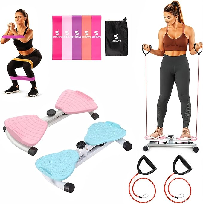 Waist Twister Machine – AB Twist Board Core & Waist Trainer with 360° Twist Disc – Abs Workout Balance Board & Full Body Toning Kit for Men & Women, Noiseless Ab Exercise