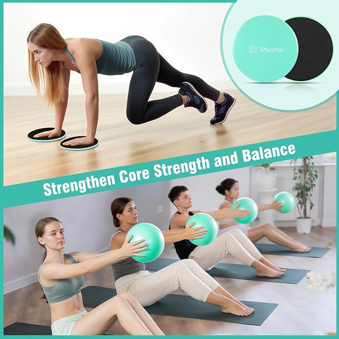 Pilates Equipment Kit for Home Workout, Pilates Ring and Ball Set for Women, 14'' Magic Circle Essentials Accessories Kit, Wrist Weights, Resistance Bands, Yoga Strap, Socks, Bag