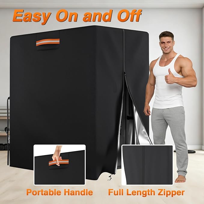 Protective Cover for Home Gym Set, Gym Rack Cover with Zipper Waterproof Dustproof UV Protection for Gym Station/Home Exercise Equipment Set Indoor or Outdoor 41.3" x 68.9" x 72.8"
