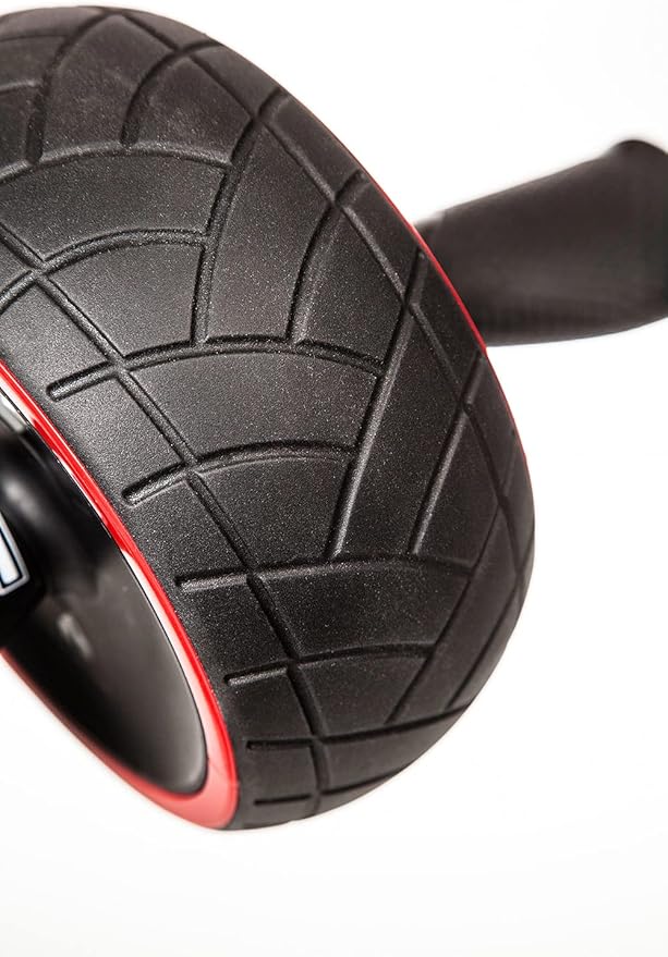 Iron Gym IRG013 Speed Abs Complete Ab Workout System, Abdominal Roller Wheel, 9.4 x 3.6 x 7.9, Black/Red