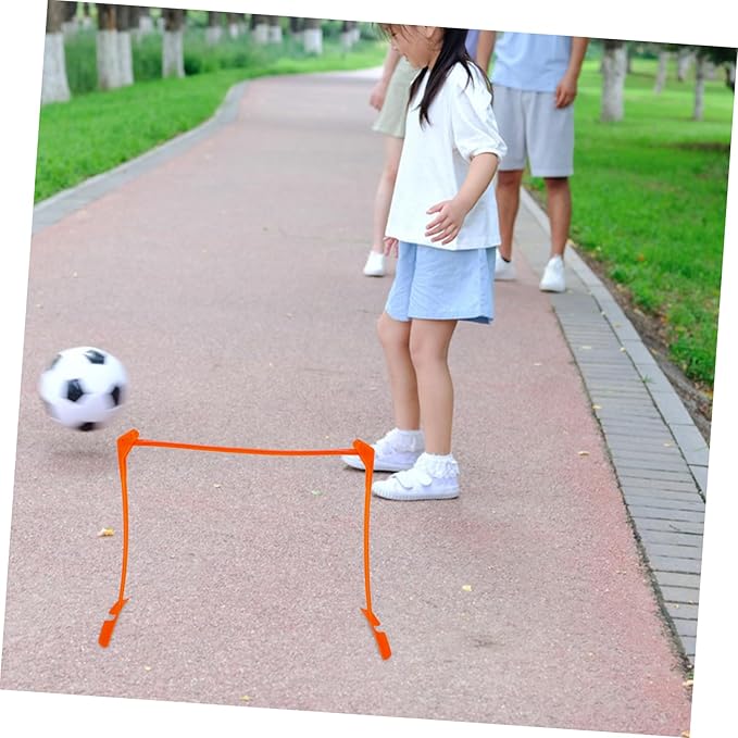 Adjustable Agility Hurdles for Soccer Training Speed Hurdles for Boys and Girls Multi-Functional Practice Equipment for Agility and Skill Development Orange