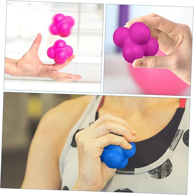 BESPORTBLE Workout Ball Set Hexagonal Reaction Balls 6 Pcs Sports Training Equipment