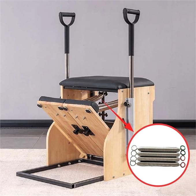 4pcs in Set Pilates Reformer Pilate Equipment Accessories Stability Chair Yoga Wire Steel Tension Springs for Various Yoga & Fitness Equipment