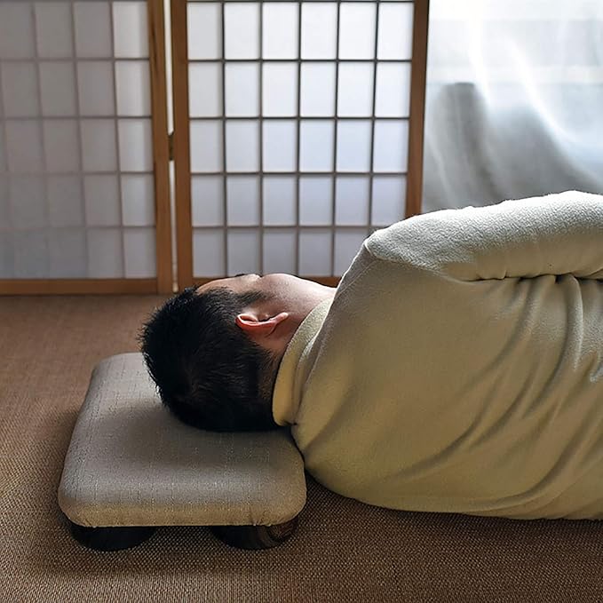 Solid Wood Meditation Bench, Japanese Kneeling Stool,Dharma Meditation Bench, Soft Solid Wood Bag Foot Stool