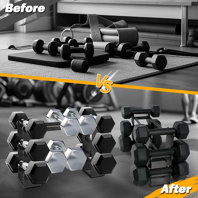Small Dumbbell Rack Stand Only - Iron Weight Stand Holder Storage for Dumbbells
