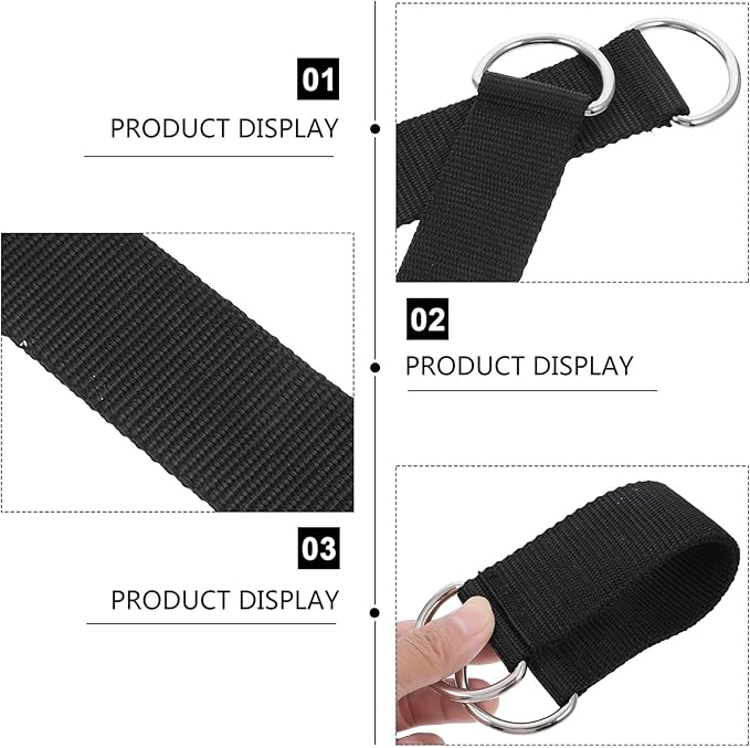 2pcs Pulley Hanging Straps Fitness Pulley Hangers Heavy-Duty Strength Training Accessories for Gym Workout and Cable Machine Attachment