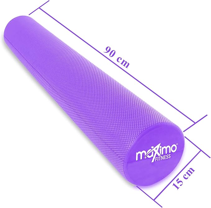 Maximo Fitness Foam Roller - High Density Exercise Roller for Trigger Point Self Massage, Muscle and Back Roller for Fitness, Physical Therapy, Yoga and Pilates, Gym Equipment