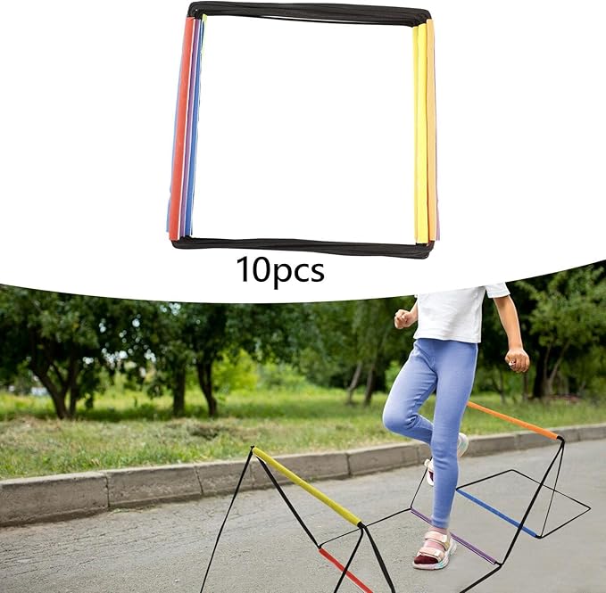 Agility Ladder for Soccer Training with Adjustable Features, 10 Grids
