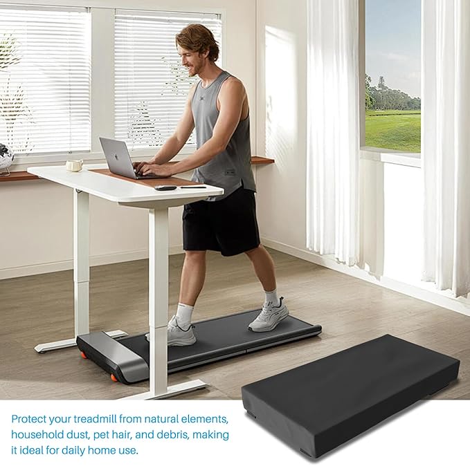 Walking Pad Cover Waterproof Outdoor, Under Desk Treadmill Cover indoor- Folding Treadmill and Office Under Desk Smart Walking Running Machine (49"L x 21"W x 6"H)