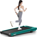 ANCHEER Walking Pads, 2 in 1 Under Desk Treadmill 2.5HP Compact Running Machine with Remote Control, 300lbs Weight Capacity for Home/Gym/Office,Ultra-Quiet, Installation-Free
