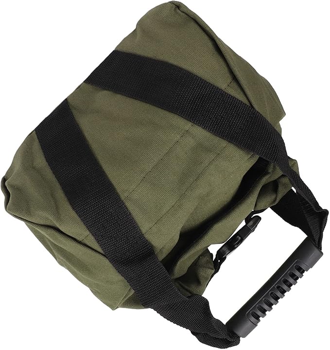 Fitness Workout Sandbag with Handles, Weightlifting Training Sandbag, Empty Exercise Power Bag for Home Gym, Durable 16oz Canvas Sandbag for Squat Press Stretch Yoga