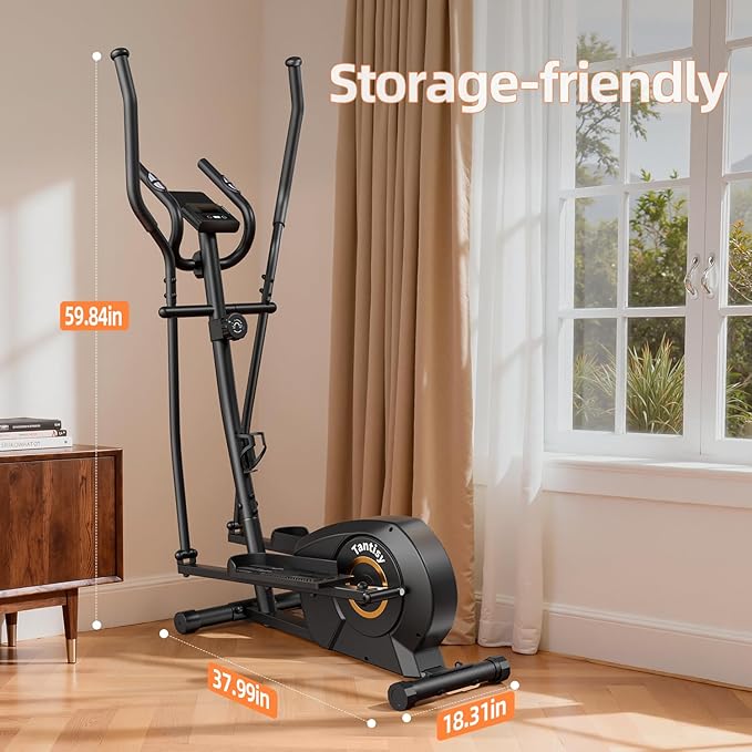 Elliptical Exercise Machine for Apartments and Homes,8 Levels of Magnetic Resistance,15.5-inch Stride Elliptical Machine, and Supports Users up to 400 pounds Elliptical Training Machines;