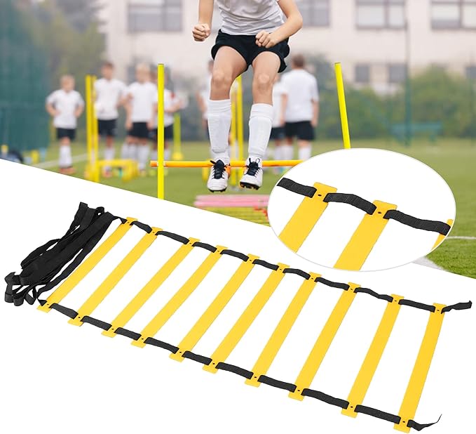 Agility Ladder Training Speed Ladder Stairs Professional Polypropylene Footwork Ladder for Soccer Fitness with Storage Bag