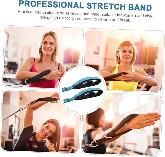 2pcs Yoga Fitness Equipment Exercise Stretch Bands Packraft Exercise Adjustable Straps Sports and