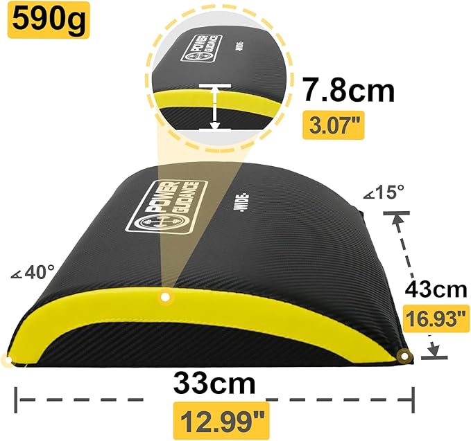 POWER GUIDANCE Ab Exercise Mat - Sit Up Pad - Abdominal & Core Trainer Mat for Full Range of Motion Ab Workouts