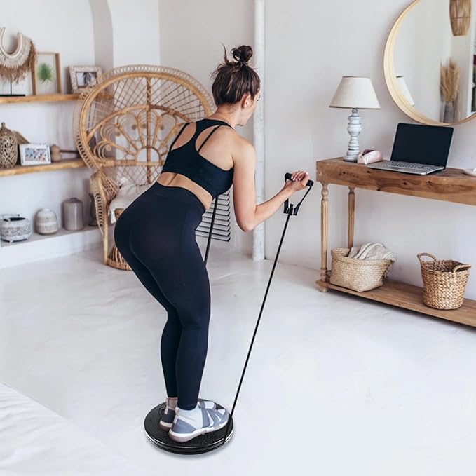 Waist Twisting Disc for Home Exercise, Waist Whisper Ab Twister Board, 9.8 x 9.8 x 1.4 in, Effortless Slimming, Supports 220 lbs Plastic Material