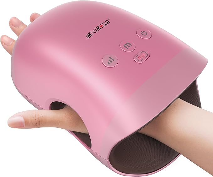 CINCOM Hand Massager - Cordless Hand Massager with Heat and Compression for Arthritis and Carpal Tunnel