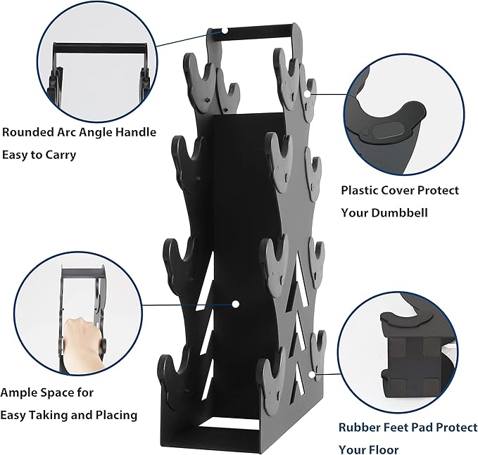Dumbbell Storage Rack Weight Organizer Rack Only for Home Gym Weight Rack No need Assembly