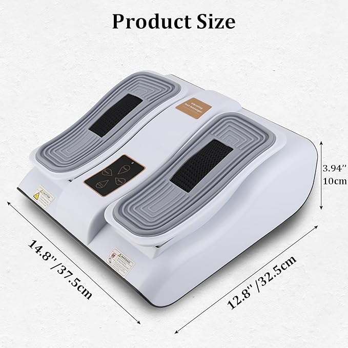 Seated Leg Exerciser with Remote, Motorized Foot Exerciser with Intensity Adjustment, Electric Foot Massager Leg Exerciser, Maintain Health and Blood Circulation While Sitting at Home