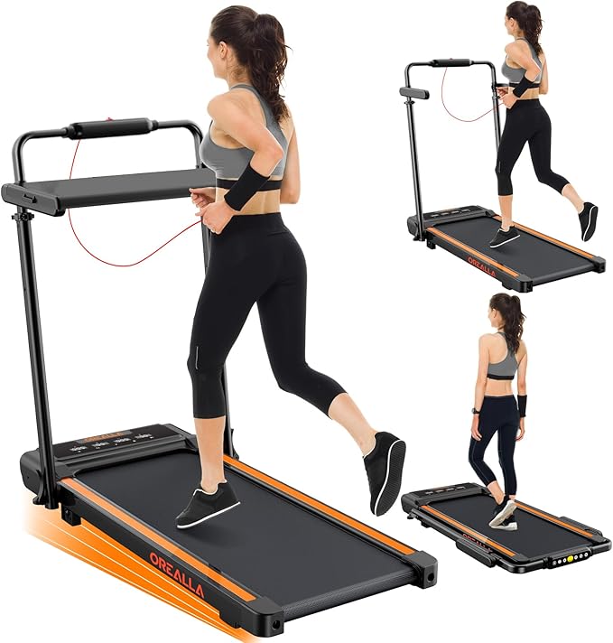 Walking Pad with 12% Incline, Under Desk Walking Pad Treadmill with Handle Bar & Removable Desk Workstation, 3 in 1 3.5HP Foldable Treadmill 300lbs Capacity for Home Office with Remote Control