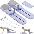 COSIEST Pilates Board for Home Use, Foldable Pilates Reformer Set with Resistance Bands, All-in-One Professional Workout Fitness Equipment for Core, Abs, Glutes, Legs, Butt, Arms Toning