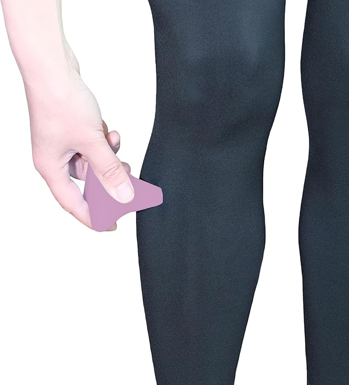 Manual Trigger Point Massage Tool. Small Massager Ball for Deep Tissue Myofascial Release Physical Therapy Plantar Fasciitis Pain Relief Muscle Knot Psoas Hip Flexor Iliacus Release 3×2.6″(Purple)