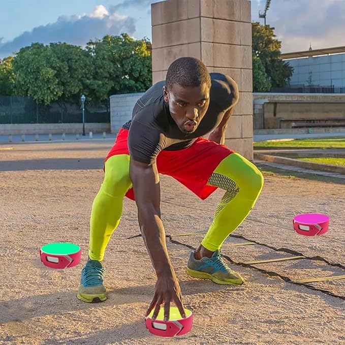 4Pcs Reaction Training Lights Test Agility Response Equipment Portable Agility Training Supplies for Basketball Soccer(6PCS)