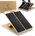 Portable Wooden Slant Board for Calf Stretching, Adjustable Calf Stretcher & Slant Board for Squats, Pilates, Physical Therapy, Rehab & Mobility Exercises, 5 Incline Levels, Lightweight & Durable