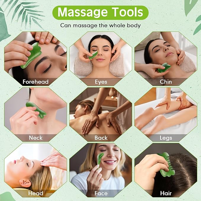 16 Pcs Reflexology Socks and Gloves with Tools Foot Reflexology Socks with Acupressure Gloves & 8 Pcs Massage Point Tools Foot Relief Acupressure Massager Set for Women and Men(Green)