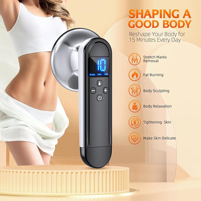 COMEBY Body Sculpting Machine - Professional Handheld Cordless Cellulite Massager - Suitable for Belly, Neck, Legs, Hip, Arms