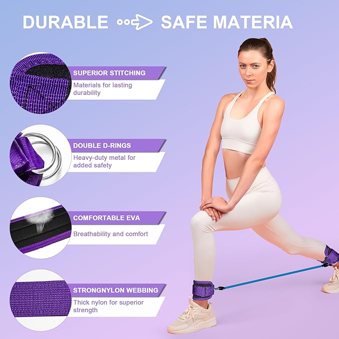 18-Piece Home Pilates Essentials Kit for Women - Complete Workout Equipment Set with Resistance Band, Yoga Ball, Ring, and Anti-Slip Socks (Pink)