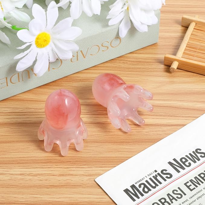 2 Pack Heads Massager Comb Head Spa Tools Head Massage Tools Stress Relief Point Massage Comb Acupressure Massager Scalp Massagers for Headaches Manual Acupressure Tool