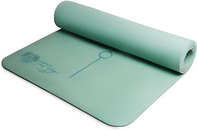 Recovery Lyfe Yoga Mat – “One Day at a Time” Engraving, Non-Slip Eco TPE, Sage Green, 72" x 24" x 6mm, Yoga & Meditation Mat for Recovery and Grounding