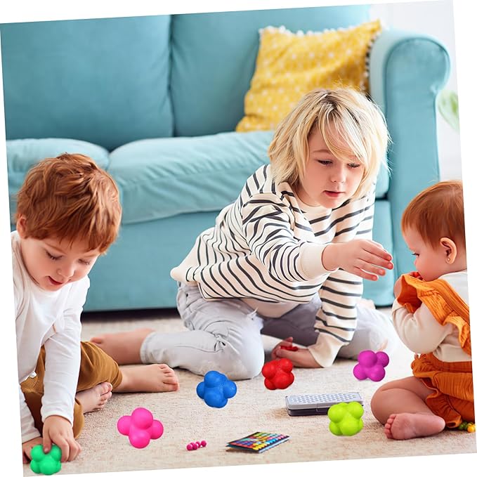 Yardwe 6pcs Colorful Reaction Balls Reflex Training Ball Goalkeeper Agility Sports Exercise