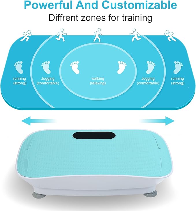 Silent Vibration Platform 10-Speed Fitness Massage Machine for Fat Burning and Weight Loss
