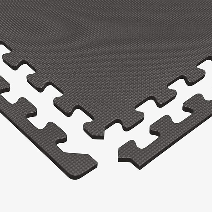 We Sell Mats 3/8" Thick Multipurpose EVA Foam Exercise Floor Mat, Interlocking Tiles, Anti-Fatigue for Home or Gym