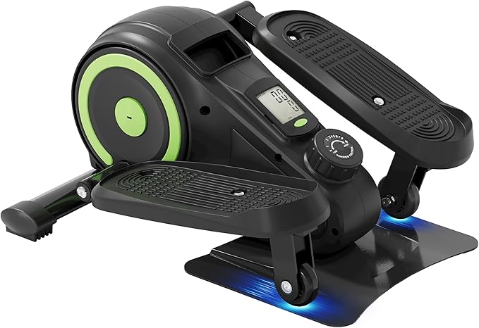 Bifanuo Under Desk Elliptical Machine, Pedal Exerciser Fully Assembled with 8 Resistance Levels - Exercise Equipment for Home, Seated Pedal Exerciser for Seniors for Home Office