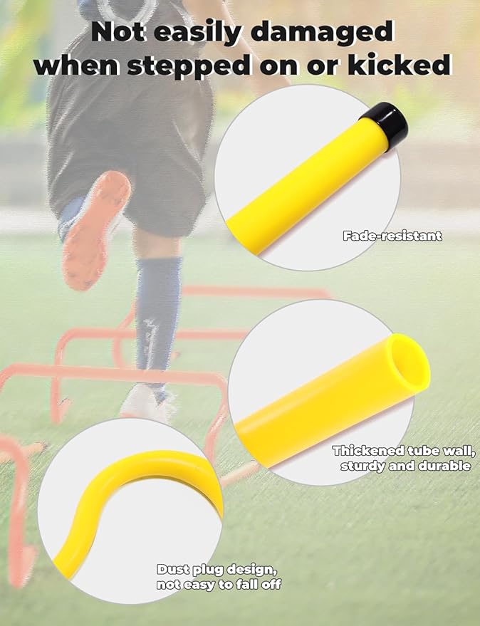 GHB Hex Agility Rings 1 Pack and 5 Pack 8" Agility Hurdles 1 Pack