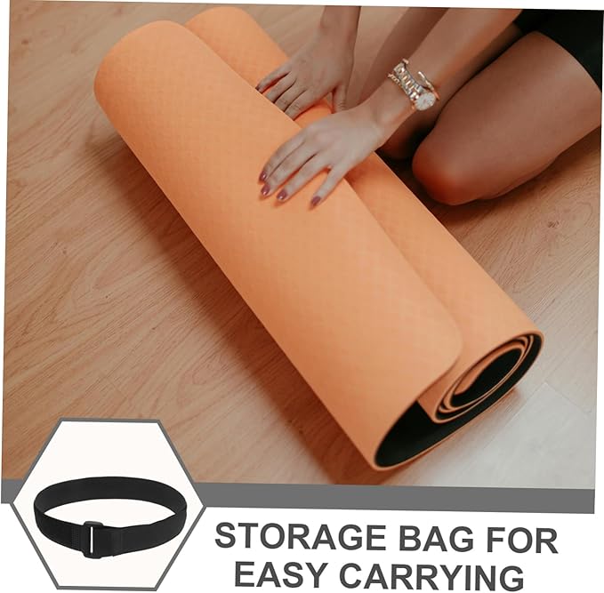 12Pcs Yoga Mat Strap Durable Lightweight Carrier for Easy Storage Transport of Yoga Mats Convenient for Fitness Enthusiasts