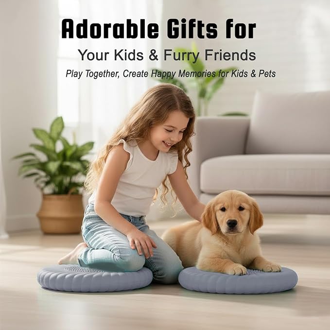 Wobble Cushion Core Balance Disc, Wiggle Seat for Sensory Kids to Stay Focused, Non-slip Balance Pads with Inflation Pump for Physical Therapy & Core Strength