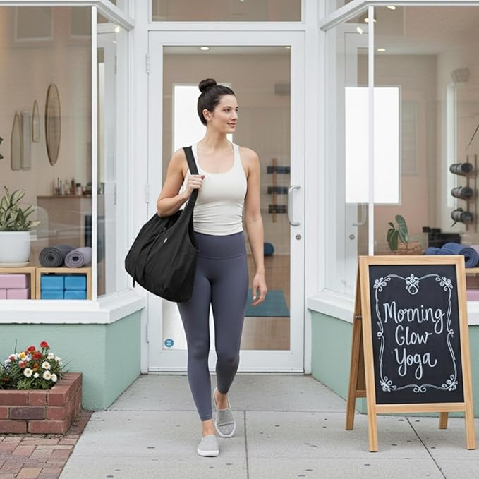 Yogiii Yoga Mat Bag | The ORIGINAL YogiiiTotePRO | Large Yoga Mat Bag or Yoga Mat Carrier with Side Pocket | Yoga Bag Fits Most Size Mats
