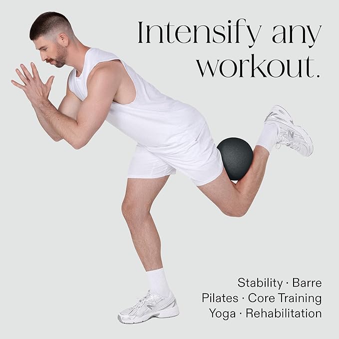 Bala Pilates Ball, Non-Weighted Exercise Ball - Small 8" Yoga Ball for Barre, Stretching, Strength & Core Training - Workout Accessory with Mini Pump for Home Gym & Fitness Routines - 100% PVC