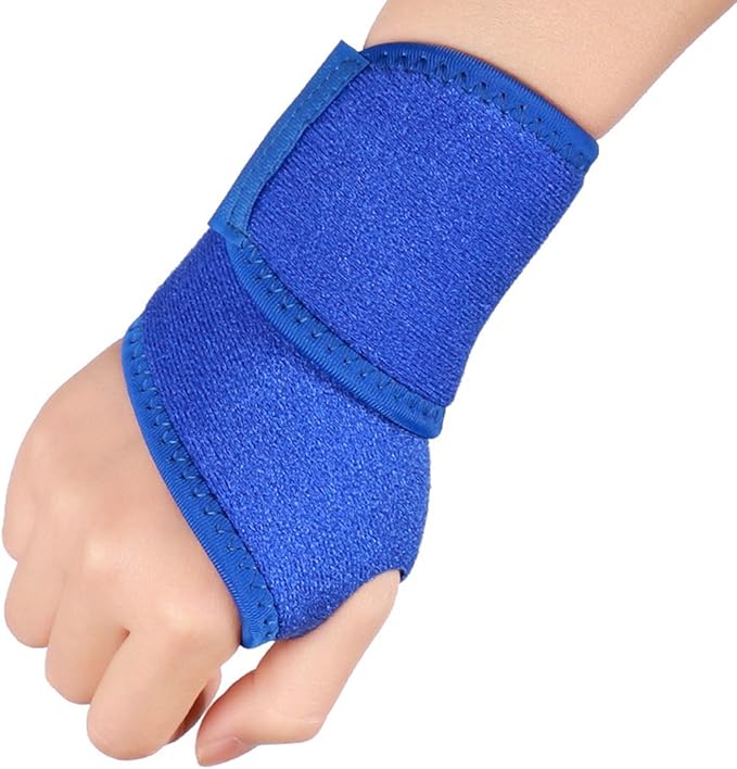 2pieces Wrist Brace Thumb Wrist Brace Adjustable Wrist Compression Wrap for Fitness Badminton Basketball